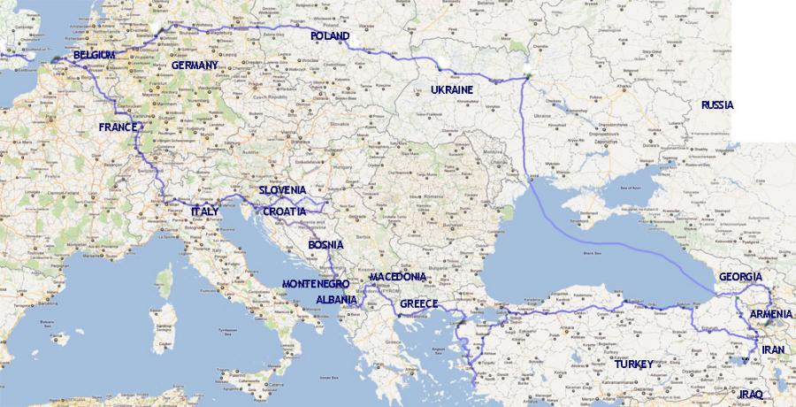 London to Kurdistan on a motorbike